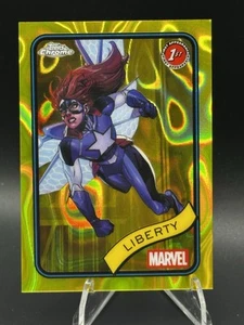 2025 Topps Chrome Marvel Liberty Yellow Lava First Appearance - Picture 1 of 2