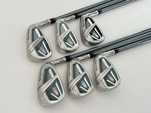 TAYLORMADE SIM MAX OS IRONS 5-PW REGULAR FLEX GRAPHITE SHAFTS - Picture 1 of 8