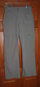 Women's The North Face Tan Convertible Hiking Pants Shorts Zip Off Leg Size 8 - Picture 1 of 8