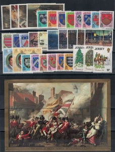 JERSEY 1981 Annata completa 35v + 1 BF MNH** - Picture 1 of 1