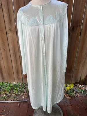 BATA VANITY FAIR VINTAGE AÑOS 70 Verde Hielo Nylon Encaje M Nueva Lencería Antiguo Stock Foto 1 de 4