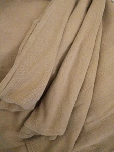 Manta Tejida Calvin Klein Home TALLA KING Color Camel Tostado Algodón 104" X 100" MCM - Imagen 1 de 5