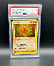 Pokemon PSA 8 NM-MT Solrock 13/100 EX Sandstorm Holofoil 2003 E Reader S#6704