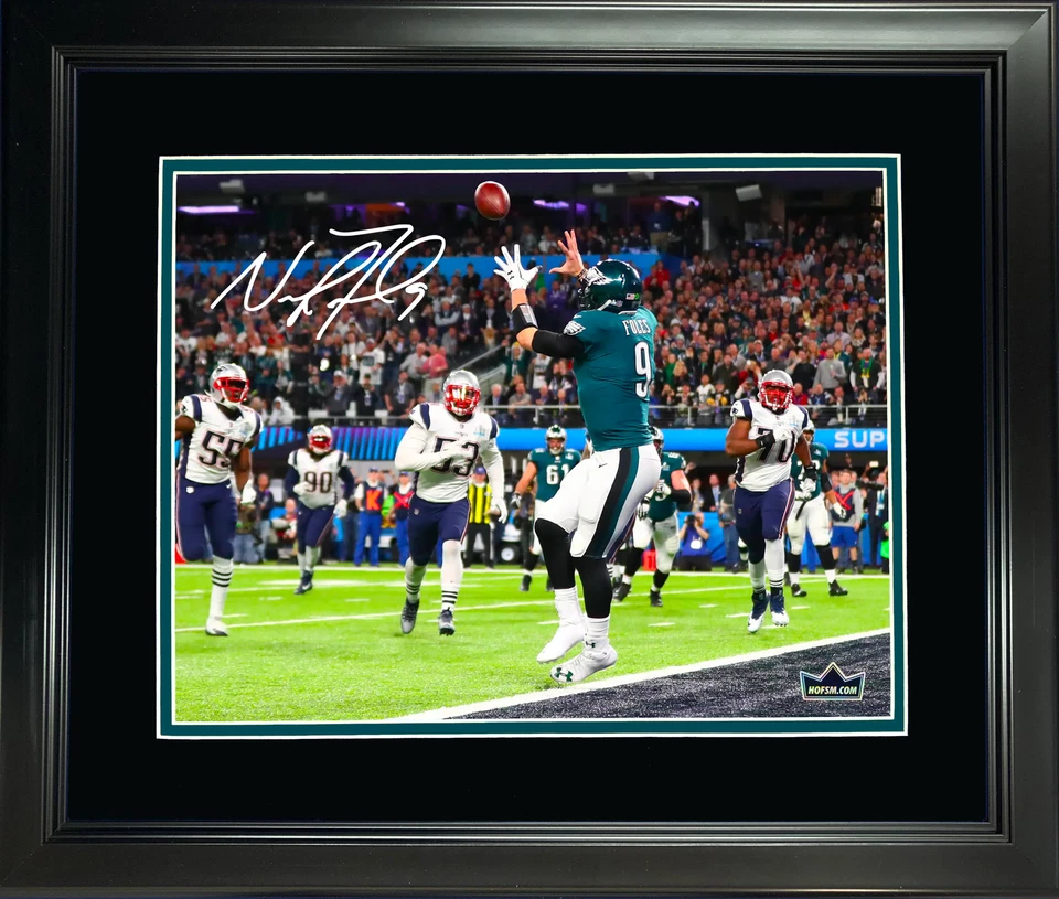 Foto enmarcada Nick Foles SB LII Philly facsímil especial grabado automático 12"x15" Foto 1 de 1