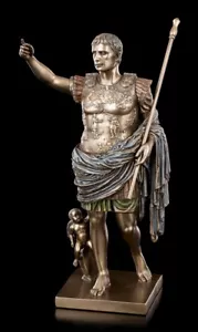 Augustus Figure - Roman Emperor - Veronese Roman Warlord Decorative Statue - Picture 1 of 7