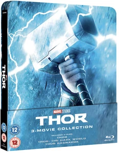 MARVELS THOR 1,2 & 3 TRILOGIE FILMSAMMLUNG STEELBOOK ZAVVI UK NEU & VERSIEGELT - Bild 1 von 3