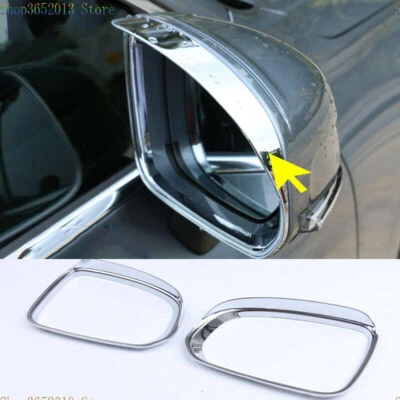 Espejo retrovisor cromado para Volvo XC60 2018-2021 cubierta de cejas de lluvia decoración moldura Foto 1 de 4