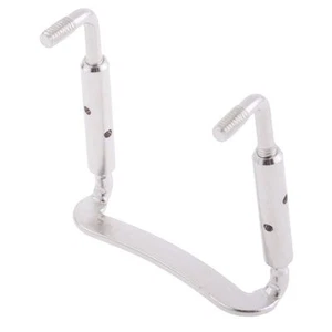 Abrazadera de mentón de metal plateado para violín tamaño 4/4 (1,5 pulgadas) piezas de violín de alta calidad - Imagen 1 de 1