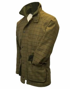 Walker & Hawkes Mens Derby Tweed Shooting Hunting Jacket Coat Beige - Picture 1 of 16