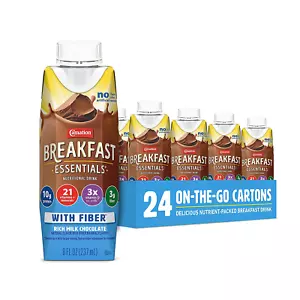 Ready to Drink with Fiber, Rich Milk Chocolate, 8 FL OZ Carton (Pack of 24) (Pac - Picture 1 of 12