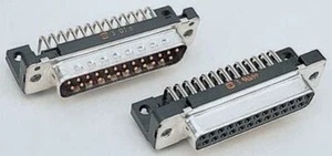 1 x Harting 37 Way Right Angle Through Hole PCB D-sub Connector Plug, 2.76mm Pit - Picture 1 of 2
