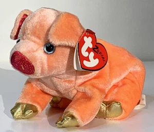 The Ty Zodiac Collection Beanie Babies PIG Plush 2000 - Picture 1 of 10