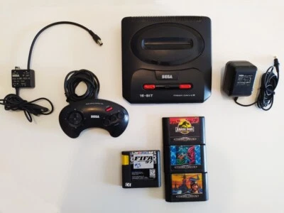 Sega Mega Drive 2 II Original Retro Old School Vintage Game Console - Image 1 of 4