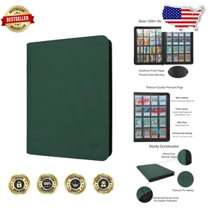 Premium 16-Pocket Card Album - Acid-Free, Ringless Storage for TCG and Sports - Picture 1 of 9