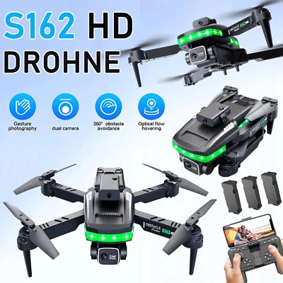 Mini Faltbar WiFi FPV Drohne 4K HD DualKamera Selfie RC Quadrocopter Drone 3Akku - Bild 1 von 4