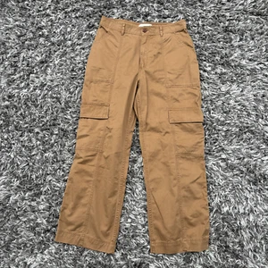 Abercrombie & Fitch Womens Pants Baggy y2k Cargo Pockets Straight Size 12S - Picture 1 of 13