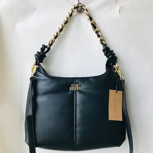 BOLSO DE HOMBRO STEVE MADDEN Bcammi Hobo Negro Precio de venta sugerido por el fabricante: $98 - Imagen 1 de 9
