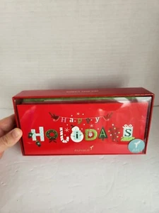 Papyrus Christmas Note cards Happy Holidays Wishing You The Very Best - Foto 1 di 6