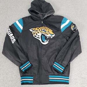 Jacksonville Jaguars Jacket Mens Medium Black New Reversible GIII NFL Hood Coat