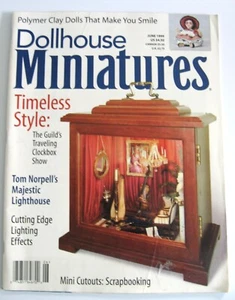 DOLLHOUSE MINIATURES MAGAZINE - JUNE 1999 - GOOD - Picture 1 of 2