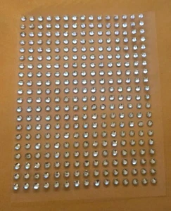 CraftbuddyUS 300 Stck. 3 mm individuell KLAR selbstklebend Strass Edelsteine, Zum Selbermachen Handwerk - Bild 1 von 4