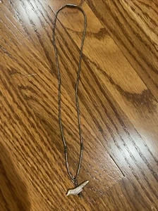 Zuni Necklace Sterling Silver Beads, MOP mother of pearl Vintage - Picture 1 of 5