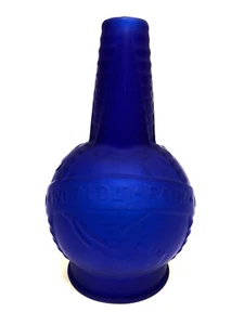 Frosted Vianne World Fair Cobalt Blue Globe - Picture 1 of 5