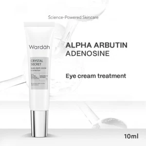 Wardah Crystal Secret Eye Cream Dark Circle Corrector 10ml | Brighten & Hydrate - Picture 1 of 6