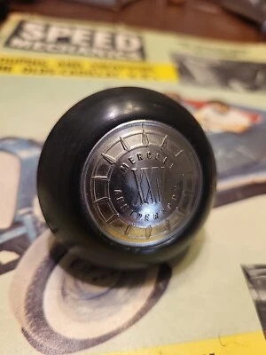 PERILLA DE CAMBIO DE BAQUELITA MERCURIO HOTROD CABEZA PLANA RATROD SCTA TROG  Foto 1 de 4