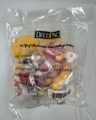 NUEVO DecoPac Mickey & Pluto Spinner Panadería Divertidos Engranajes Mini Figuras Decoración para Pasteles Foto 1 de 4