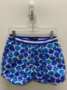 Mini Boden SIZE 10 White Purple-Blue Shells Girl's Shorts - Picture 1 of 1
