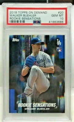 Walker Buehler 2018 Topps On Demand Rookie Sensations RC #20 PSA 10 GEM MT pop 6 - Image 1 of 2
