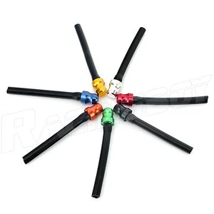MX offroad Dirt Universal Anodized Fuel Gas Cap Vent Hose Valve Breather Pipe - Picture 1 of 9
