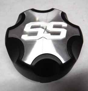 NOS ITP SS312 SS 4/110 4/115 CENTER WHEEL REPLACEMENT CAP CHROME & BLACK X11-8 - Picture 1 of 4