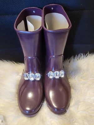 Michael Michael Kors Leslie Rainbootie резиновый сливы размер 8 - Изображение 1 из 4