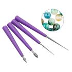 4pcs Diamond Beading-Hole Enlarger Tipped Reaming File Needle File For Beads NEW