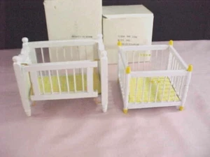 Miniatur weiß Krippe & Laufstall - Bild 1 von 13
