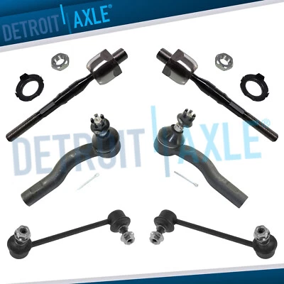 6pc Front Sway Bar Inner Outer Tie Rod Suspension Kit for 2003 - 2008 Mazda 6 - Image 1 of 4