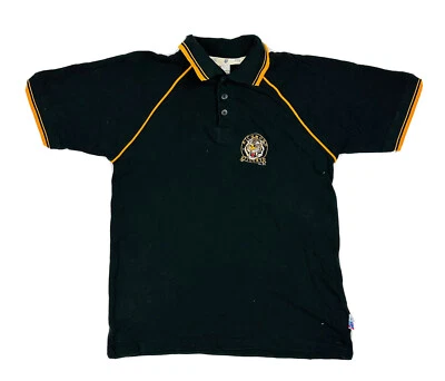 Richmond Tigers Vintage 1990s AFL Men's Polo Shirt Size 92/XS Black Target - image 1 of 4
