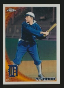 2010 Topps Chrome Wrapper Redemption Refractor Ty Cobb #225 HOF