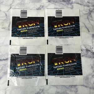 1981 Donruss Tron Lot 4 Empty Wax Pack Wrappers - Picture 1 of 9