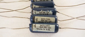 20 NOS Vintage Ajax Blue Molded Capacitors .068 uf 200 v - Picture 1 of 1