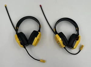 VINTAGE 1990’s TURBO 1000 WALKIE TALKIE HEADSETS One Is Missing Battery Cover - Picture 1 of 11