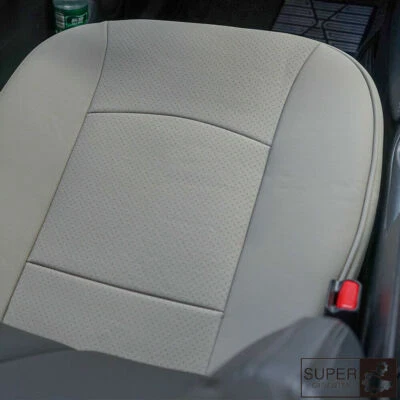 Gray PU Leather Charcoal Car Vehicle Seat Cover Protector Cushion Mat - Image 1 of 4