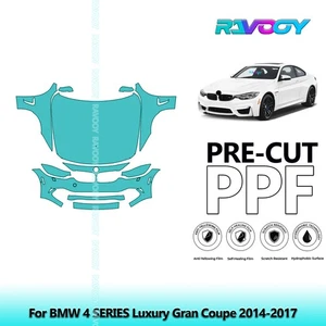 PreCut Paint Protection PPF Kit For BMW 4 SERIES Luxury Gran Coupe 2014-2017 - Picture 1 of 7