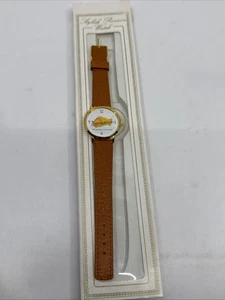 Vintage SAN ANTONIO "The Best Time Every Time" Watch Leather Band New Battery - Picture 1 of 10