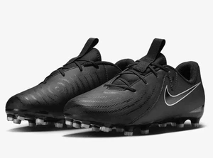 Nike Phantom GX II Academy Big Kids MG Low-Top Soccer Cleat Black Size 2Y - Picture 1 of 8