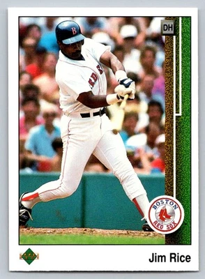 1989 Upper Deck #413 Jim Rice Boston Red Sox - Image 1 of 2