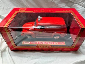Mira 1950 Chevy Panel Van Boston Fire Diecast Maßstab 1:18 Neu in Box - Bild 1 von 3