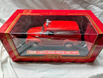 Mira 1950 ChevyPanel Van Boston Fire Diecast 1:18 Scale New In Box - Image 1 of 3